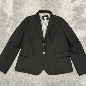 J Crew Schoolboy Blazer Womens 10 Stretch Wool Old Money Academia Preppy English